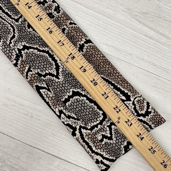 Cabi Python Snake Print Double Breasted Blazer Ponte Knit Size 4 Gray Stretch - Picture 13 of 16